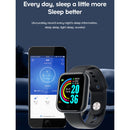Y68 1.3 inch IPS Screen Smart Watch, IP67 Waterproof, Support Heart Rate Monitoring / Blood Pressure Monitoring / Sedentary Reminder / Sleep Monitoring (Silver+Black)
