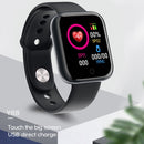 Y68 1.3 inch IPS Screen Smart Watch, IP67 Waterproof, Support Heart Rate Monitoring / Blood Pressure Monitoring / Sedentary Reminder / Sleep Monitoring (Silver+Black)