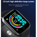 Y68 1.3 inch IPS Screen Smart Watch, IP67 Waterproof, Support Heart Rate Monitoring / Blood Pressure Monitoring / Sedentary Reminder / Sleep Monitoring (Silver+Black)