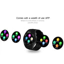 Y1 Round Nano SIM Card Fitness Tracker Smartband Smart Watch, with Whatsapp Facebook, Support Pedometer / Sleep Monitor / Music Control / Remote Camera / Sedentary Reminder(Black)