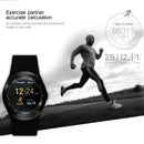 Y1 Round Nano SIM Card Fitness Tracker Smartband Smart Watch, with Whatsapp Facebook, Support Pedometer / Sleep Monitor / Music Control / Remote Camera / Sedentary Reminder(Black)
