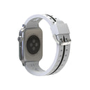 For Apple Watch Series 3 & 2 & 1 38mm Fashion Smiling Face Pattern Silicone Watch Band(White)