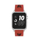 For Apple Watch Series 3 & 2 & 1 38mm Fashion Smiling Face Pattern Silicone Watch Band(Red)