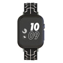 For Apple Watch Series 3 & 2 & 1 38mm Fashion Fishbone Pattern Silicone Watch Band (Black+White)