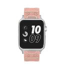 For Apple Watch Series 3 & 2 & 1 38mm Fashion Electrocardiogram Pattern Silicone Watch Band(Pink)