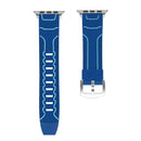 For Apple Watch Series 3 & 2 & 1 38mm Fashion Electrocardiogram Pattern Silicone Watch Band(Blue)