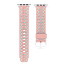 For Apple Watch Series 3 & 2 & 1 42mm Fashion Fishbone Pattern Silicone Watch Band(Pink)