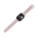 For Apple Watch Series 3 & 2 & 1 42mm Fashion Fishbone Pattern Silicone Watch Band(Pink)