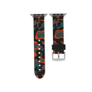 For Apple Watch Series 3 & 2 & 1 42mm Fashion Camouflage Pattern Silicone Watch Band(Red)