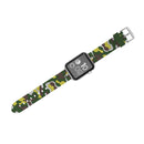 For Apple Watch Series 3 & 2 & 1 42mm Fashion Camouflage Pattern Silicone Watch Band(Green)
