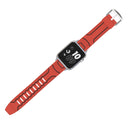 For Apple Watch Series 3 & 2 & 1 42mm Fashion Electrocardiogram Pattern Silicone Watch Band(Red)