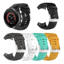 Silicone Watch Band for SUUNTO 9 (Black)