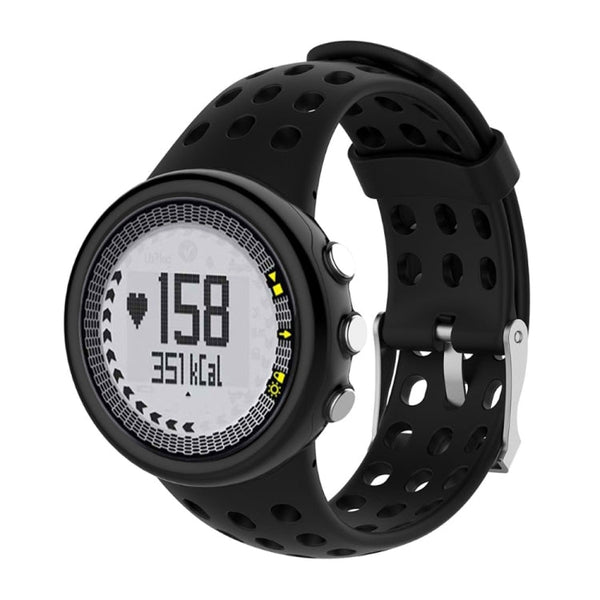 Silicone Male Watch Band for SUUNTO M1 / M2 / M4 / M5 (Black)