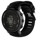 Silicone Watch Band for SUUNTO Core ALU Black(Black)