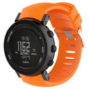 Silicone Watch Band for SUUNTO Core ALU Black(Orange)