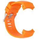 Silicone Watch Band for SUUNTO Core ALU Black(Orange)