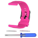 Silicone Watch Band for SUUNTO Traverse (Rose Red)