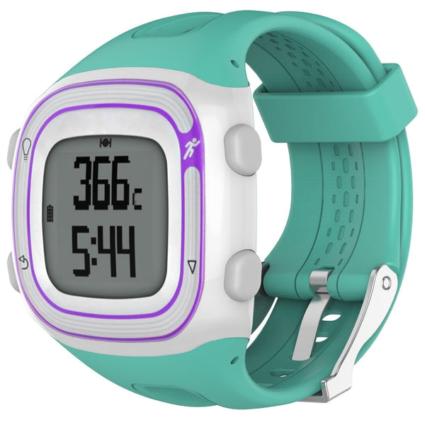 Silicone Sport Watch Band for Garmin Forerunner 10 / 15(Mint Green)