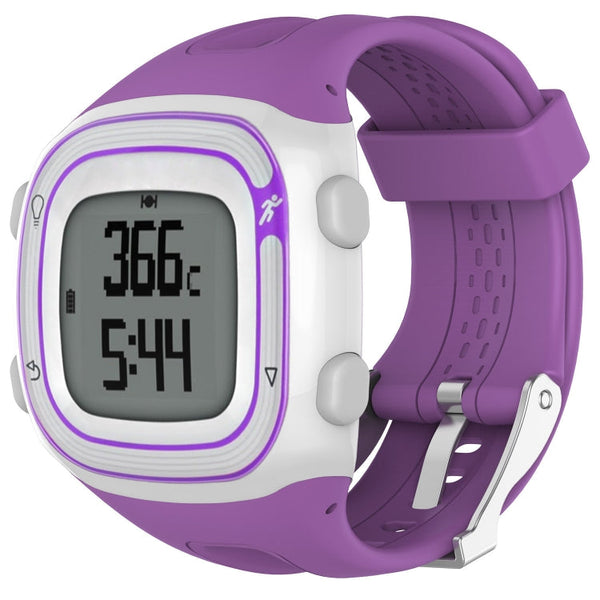 Silicone Sport Watch Band for Garmin Forerunner 10 / 15(Purple)