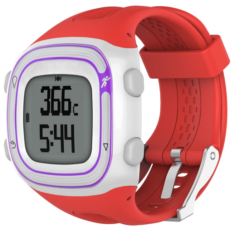 Silicone Sport Watch Band for Garmin Forerunner 10 / 15(Red)