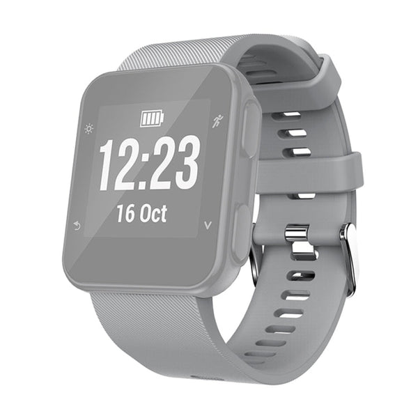 Silicone Sport Watch Band for Garmin Forerunner 35(Grey)