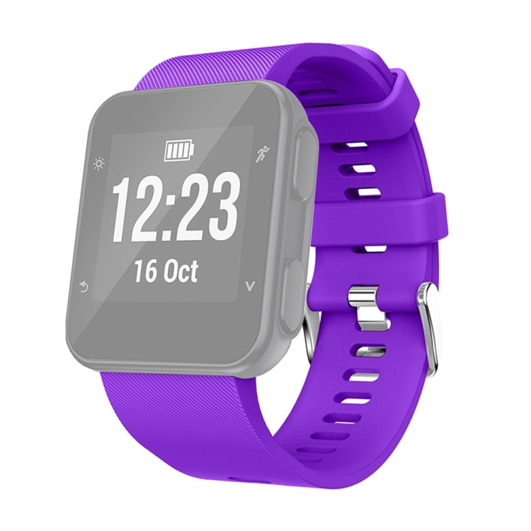 Silicone Sport Watch Band for Garmin Forerunner 35(Purple)