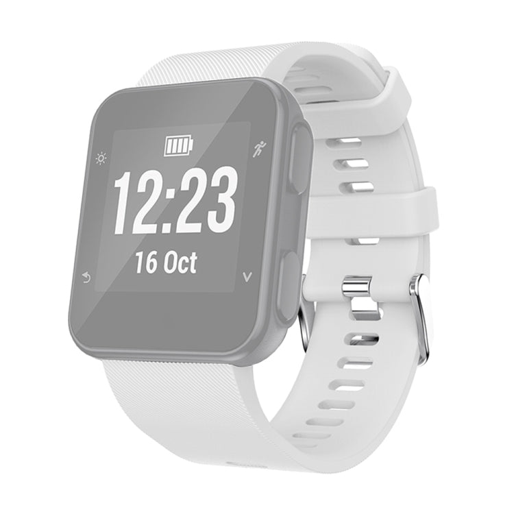 Silicone Sport Watch Band for Garmin Forerunner 35(White)