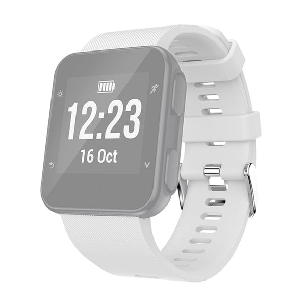 Silicone Sport Watch Band for Garmin Forerunner 35(White)