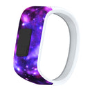 Nebula Pattern Silicone Sport Watch Band for Garmin Vivofit JR, Size: Small(Purple)