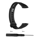 Silicone Watch Band for Huawei Honor Band 3(Black)