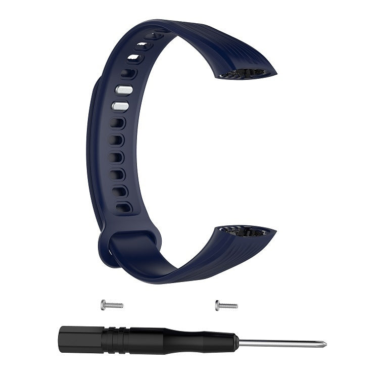 Silicone Watch Band for Huawei Honor Band 3(Dark Blue)