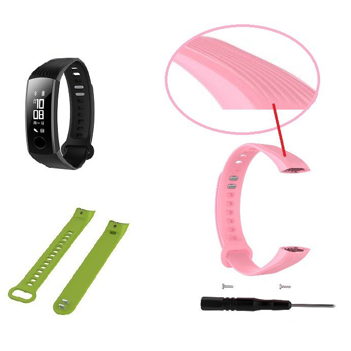 Silicone Watch Band for Huawei Honor Band 3(Mint Green)