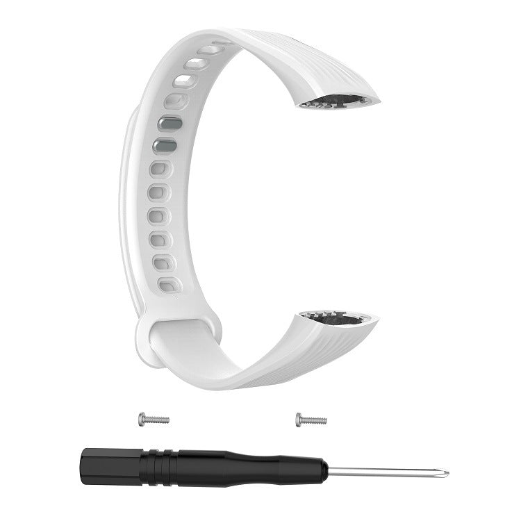 Silicone Watch Band for Huawei Honor Band 3(White)