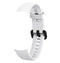 Solid Color Silicone Watch Band for Huawei Honor Band 4(White)