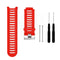 Solid Color Silicone Watch Band for Garmin Forerunner 910XT(Red)