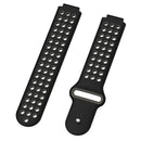 Double Colour Silicone Sport Watch Band for Garmin Forerunner 220 / Approach S5 / S20(Black Grey)