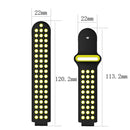 Double Colour Silicone Sport Watch Band for Garmin Forerunner 220 / Approach S5 / S20(Black Grey)