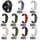 Double Colour Silicone Sport Watch Band for Garmin Forerunner 220 / Approach S5 / S20(Black Grey)
