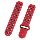 Double Colour Silicone Sport Watch Band for Garmin Forerunner 220 / Approach S5 / S20(Red + Black)