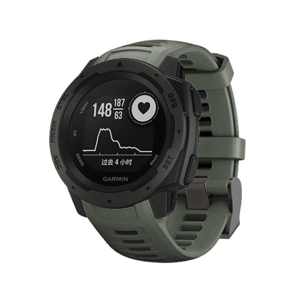 Silicone Watch Band for Garmin Instinct 22mm, Host not Included(Army Green)