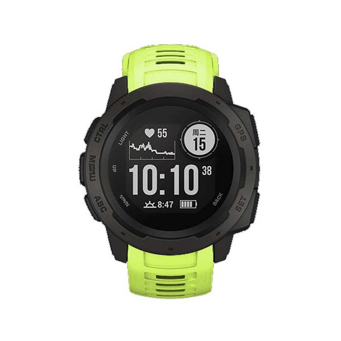 Silicone Watch Band for Garmin Instinct 22mm, Host not Included(Green)