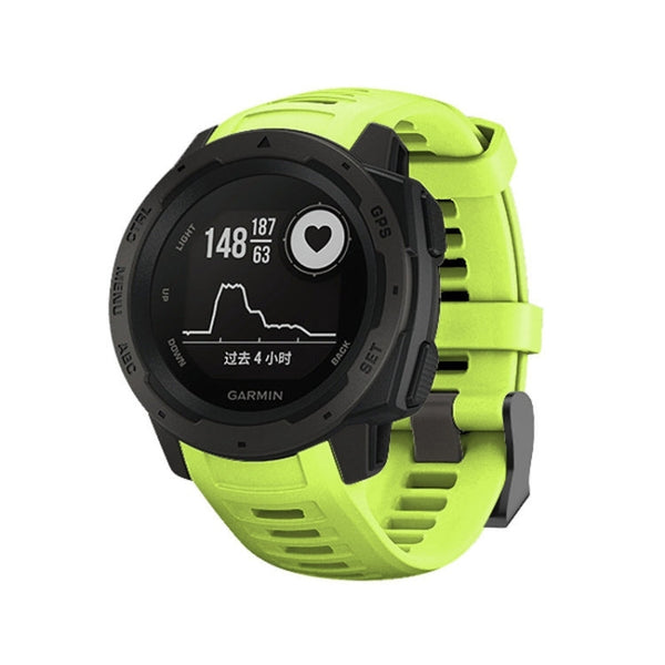 Silicone Watch Band for Garmin Instinct 22mm, Host not Included(Green)