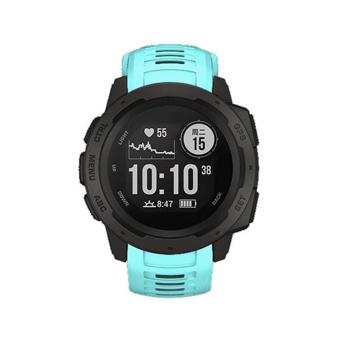 Silicone Watch Band for Garmin Instinct 22mm, Host not Included(Mint Green)
