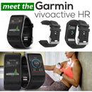 Silicone Sport Watch Band for Garmin Vivoactive HR(Green)