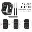 Silicone Sport Watch Band for Garmin Vivoactive HR(White)