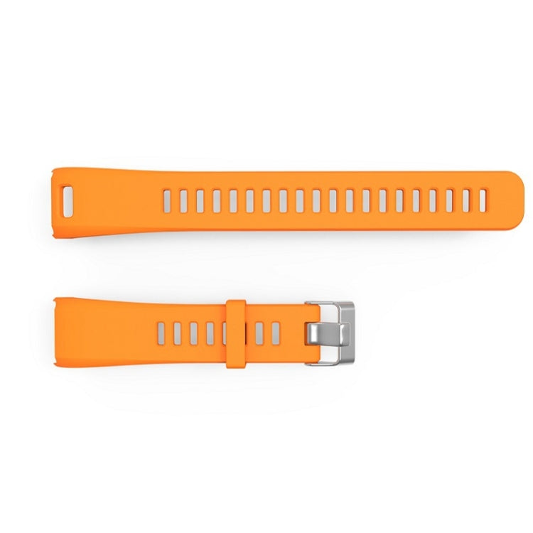 Silicone Sport Watch Band for Garmin Vivosmart HR(Orange)