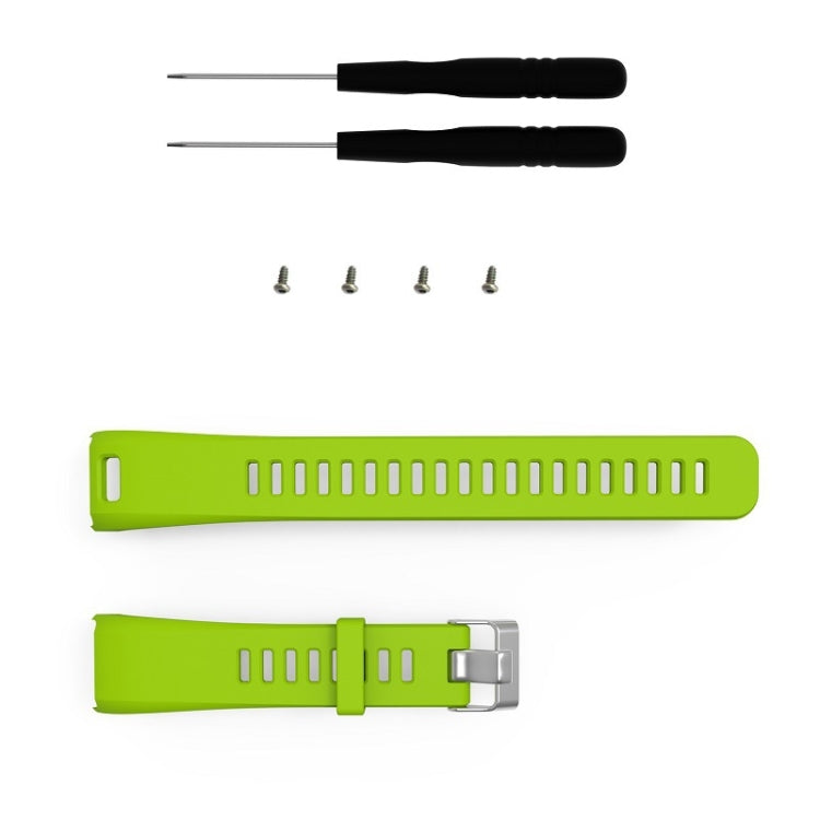 Silicone Sport Watch Band for Garmin Vivosmart HR(Green)