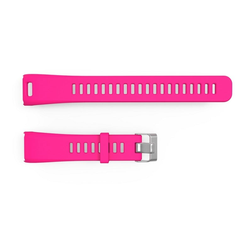 Silicone Sport Watch Band for Garmin Vivosmart HR (Rose Red)