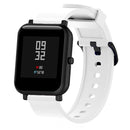 Silicone Glossy Sport Watch Band for Huami Amazfit Bip Lite Version 20mm (White)