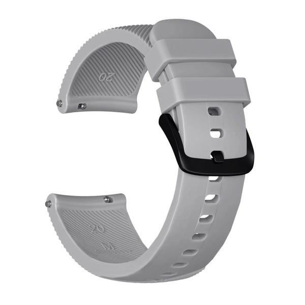 Crazy Horse Texture Silicone Watch Band for Huami Amazfit Bip Lite Version 20mm (Grey)